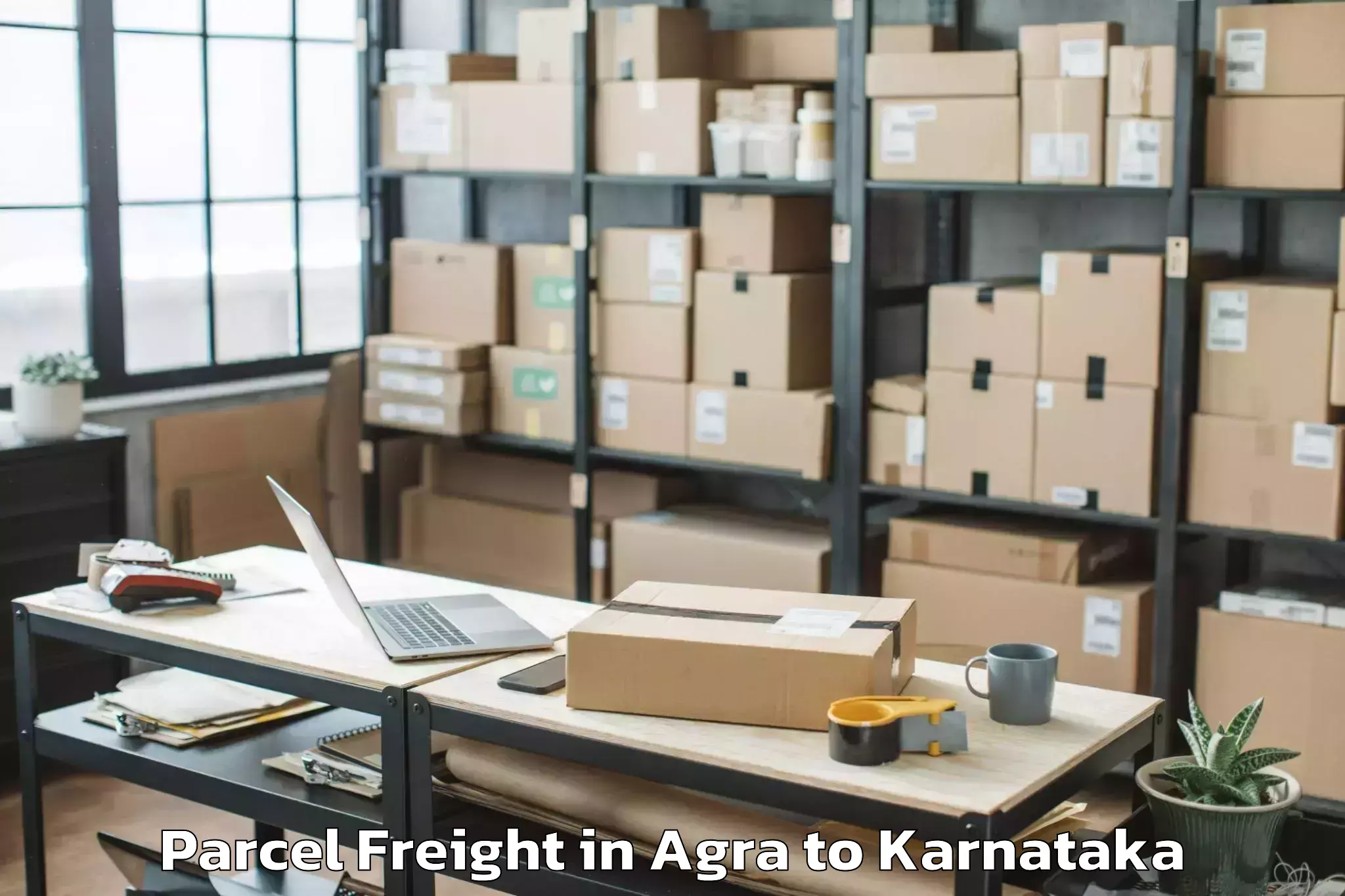 Book Your Agra to Muddebihal Parcel Freight Today